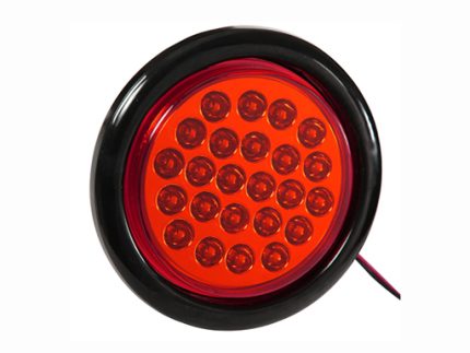 PL333R 4inch 12V/24V ROUND 24LED LAMP SOFT EDGE RED