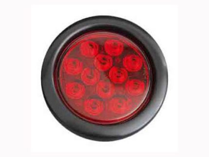 TL37102 12-24V ROUND 12LED TAIL LAMP RED 4inch