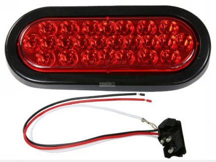 11011RO FAROL LATERAL 24 LED 12V/24V BIVOLTAJE RED 18.5x80mm with PLUG