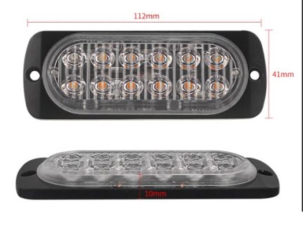 I-BS-12LED AMBER DC12V-24V 3030