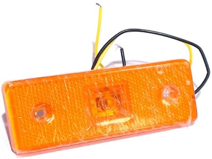 1107AMLED SIDE LAMP 4LEDS 12/24V  BI-VOLTAGE 111X42.2MM AMBER