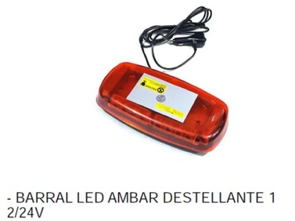 BARRAL LED AMBER 琥珀色外壳 24LEDX1W DESTELLANTE 9-30V Cod.: YL.118B