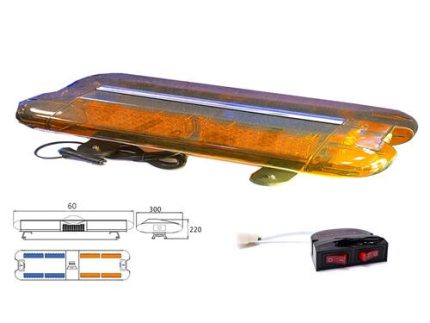 XBD.2100A WARNING LIGHT ABMAR 60X30X22CM 216LED 9761 12V 50W WITH SWITCH