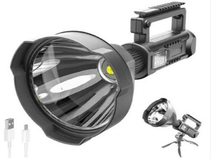 Linterna Led Recargable XHP-70 5000LM, 8000AMH, 10W