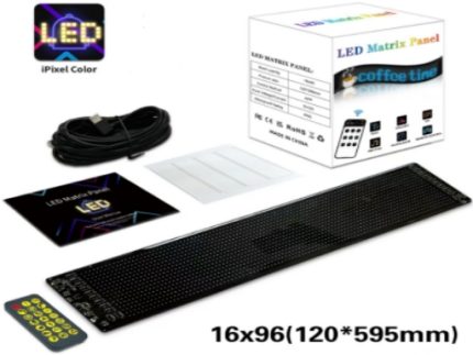 LED Martix  panel 16x96(120x595mm)) LEDE1696 one piece double eyes