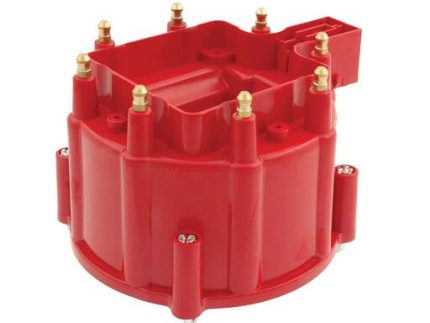 DC-100 DC-800R DISTRIBUTOR CAP RED WITH GOLD CLIPS GM 8CYL