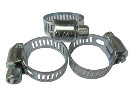12-20MM WIDE 8MM 3/4 inch HOSE CLAMP IRON-ZINE