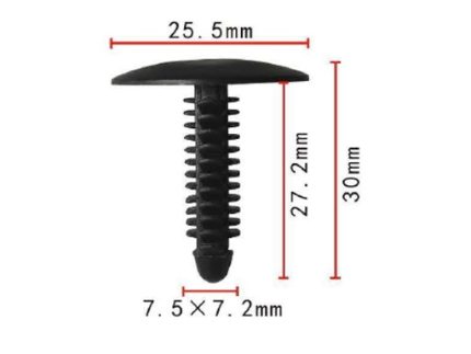 RIVET 6502104 Black Nylon