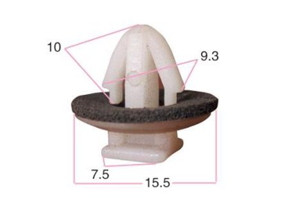RIVET Toyota 62955-20020 GM 94848834 Nylon