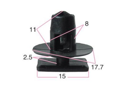 RIVET 76882-EG01A Black Nylon