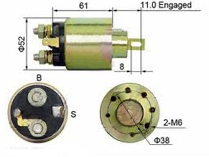 Solenoid switch Delco 12V