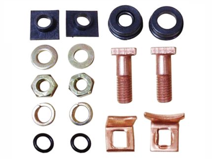 SOLENOID SWITCH REPAIR KIT 16pcs, 1.4KW, steel w/copper plate.