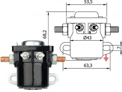 ZM-2401 ZM2401	AUTOMÁTICO AUXILIAR ROJO 24V