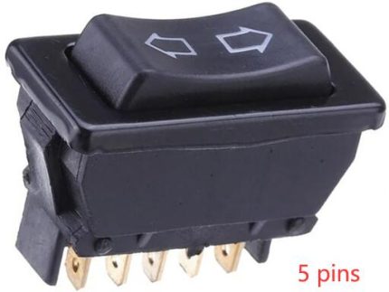 PWS3201 POWER WINDOW SWITCH 5P UNIVERSAL TYPE 12-24V with lamp RED
