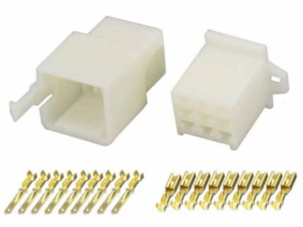 CONNECTOR 9pins for wire with TERMINALS male and female