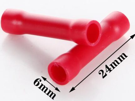 BV1.25 875001 CONECTOR RECTO wire 0.5-1.6MM AISL ROJO outsize 24x6mm 100PCS/bag