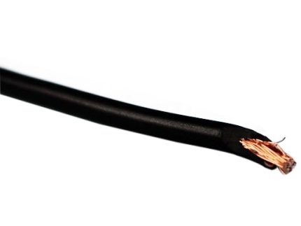 AWG-14 100FT/ROLL 0.25X42X4.0MM ELECTRIC PRIMARY WIRE BLACK