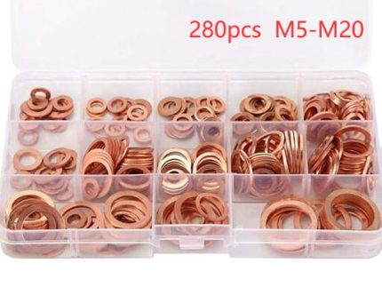 CW280 Washer copper 12 sizes M5-M20 KIT 280pcs