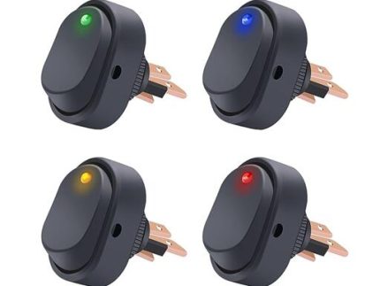 ASW-20D-AZ ROCKER SWITCH 31x19.5mm BLUE
