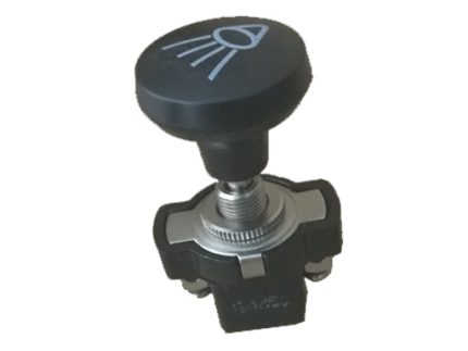 SWITCH ON-OFF 12V 16A 8MM UNIVERSAL SMALL SIZE BIG BUTTON BLACK