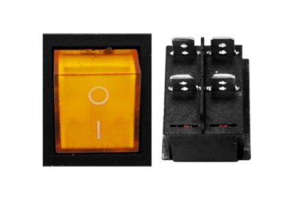 开关 IRS-201-1A SWITCH LAMP 20A 125VA 15A 250VAC 35A 12VAC 4PIN 31x25mm Red