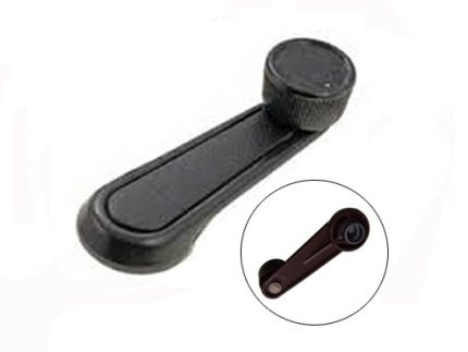 WINDOW REGULATOR HANDLE M. NEGRA HILUX RN55 84- / BLACK