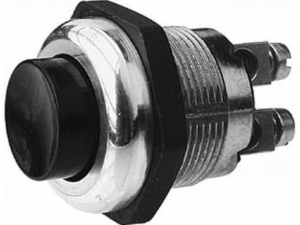60093 BOTON DE PARTIDA CUERPO Y BASE METALICO. DIAMETRO 2 TERMINAL 21.5 MM