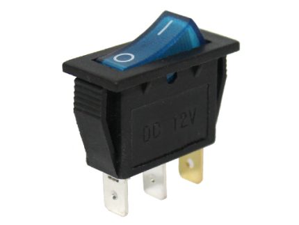 SWITCH square Blue 12V IRS-101-2C