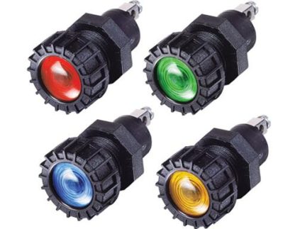 LLAVE BOTON TABLERO-PILOTO TABLERO 18MM AZUL REDONDO TIPO MERIT K.142