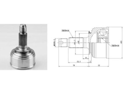 CV-JOINT for HONDA HO017