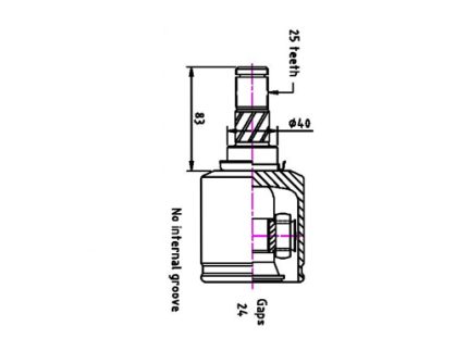 PUNTA INTERIOR KIT (25×24×40)
