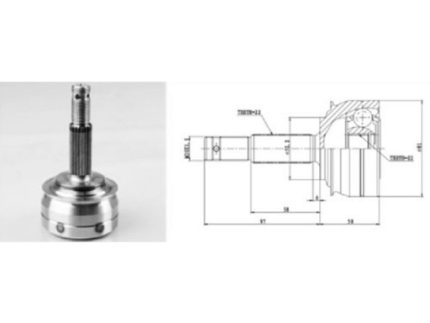 CV-JOINT for OPEL OP002