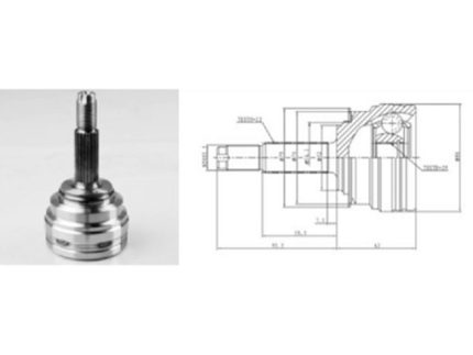 CV-JOINT for OPEL OP012