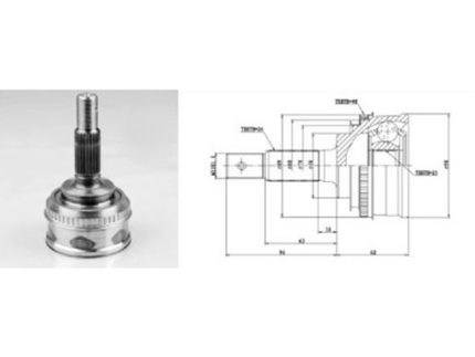 CV-JOINT for TOYOTA TO008F2A