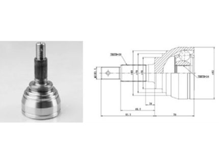 CV-JOINT for TOYOTA TO013