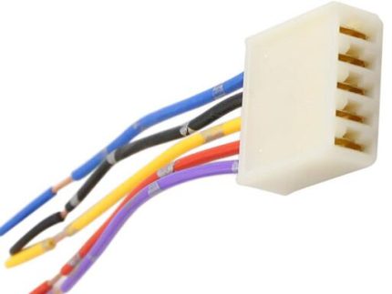 SC1413 SQ-1884 Connector 5PIN for power window switch size 25x26x12mm cable104mm