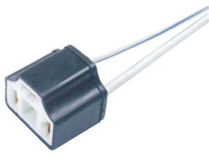 SK-208 Auto Bulb Socket for H4 Ceramic Black
