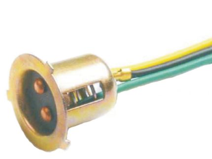 Auto Bulb Socket WELDED COPPER TIP Bakelite wire length 15cm
