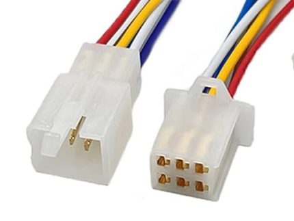 SOCKET MALE & FEMALE 2.8MM 6P WITH CABLE
