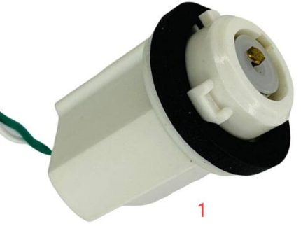 PLASTIC SOCKET FOR FORD ORIGINAL AUTO BULB 1073 WIRE 14AWGX15CM