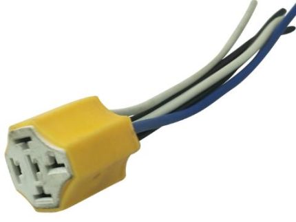 CNT-503Y SOCKET CERAMIC 5Pin for Relay YELLOW