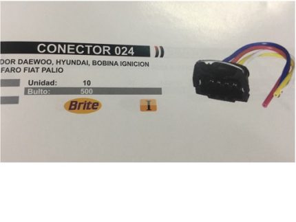 024 SOCKET CONNECTOR DISTRIBUTOR GM CHEV DAEWOO HYUNDAI BOBINA  FIAT 1.6 GM CORSA, FARO
