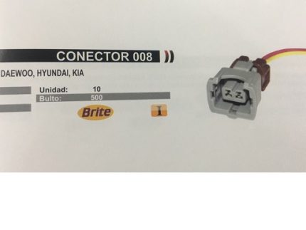 008 SOCKET CONNECTOR INJECTOR DAEWOO HYUNDAI KIA