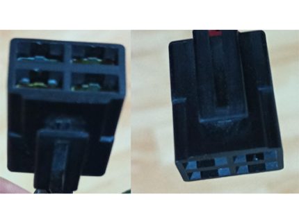 DJ7042-6.3-21 PLASTIC SOCKET 4PINS SIN CABLE NEGRO