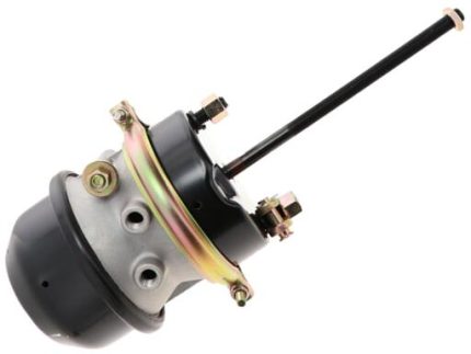 T24-24N BRAKE CHAMBER STROKE 57/57MM PORT THREAD 3/8 inch NPT BOLT THREAD M16x1.5 BLACK