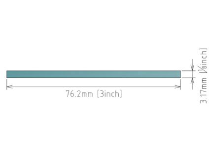 1/8x3″ (3.17x76.20mm) FLAT BAR 304