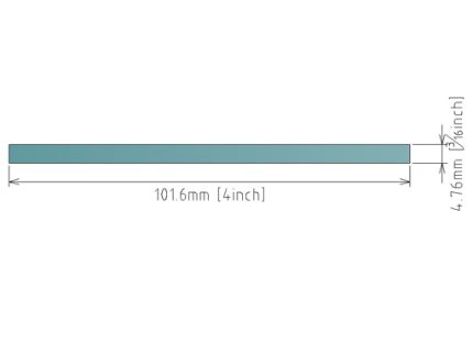 3/16x4″ (4.76x101.6mm) FLAT BAR 304