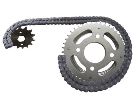 RELH104523 CG125 FAN2009 43TX14T & 428H/116L SPROCKET & CHAIN KIT