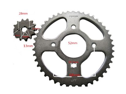 42T/14T CENTER:52.2MM GUIDE TO GUIDE:38.3MM 428H LINK:118