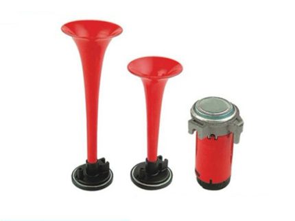 SB-507-24V 22CM+17CM WITH PUMP AIR HORN RED COLOR